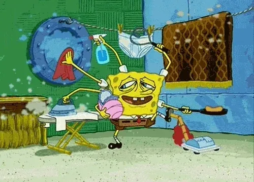 Bob l'éponge qui est multitâche