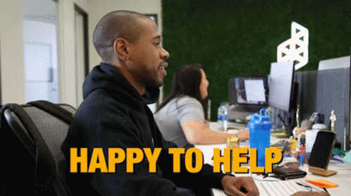 Gif Happy to help