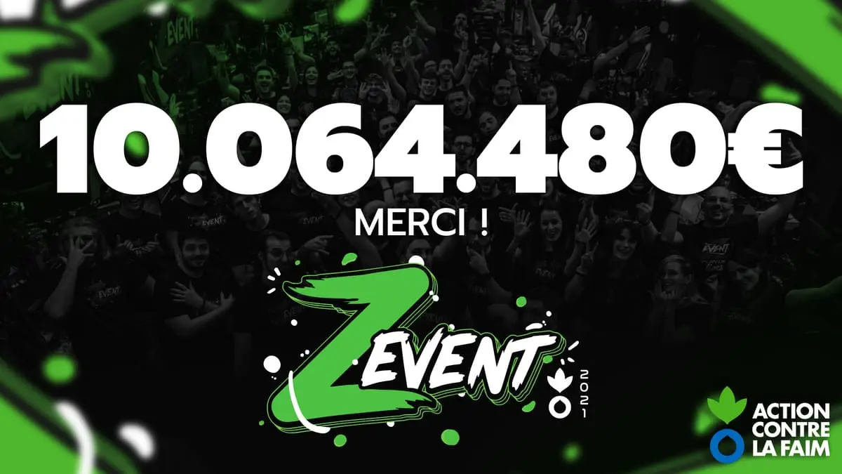 Cagnotte ZEvent 2021 : 10.064.480 euros